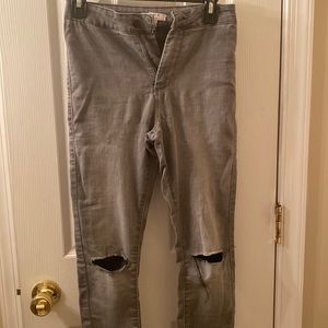 Ripped Stone Gray Jeans